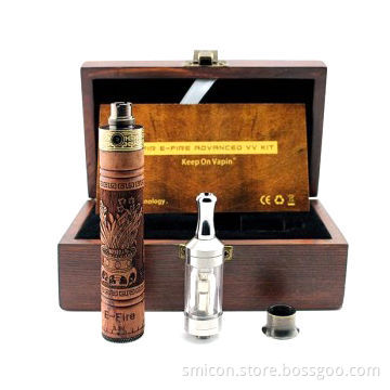 Hottest E-fire/X-fire Kit with 1,100mAh Wood Battery Capacity